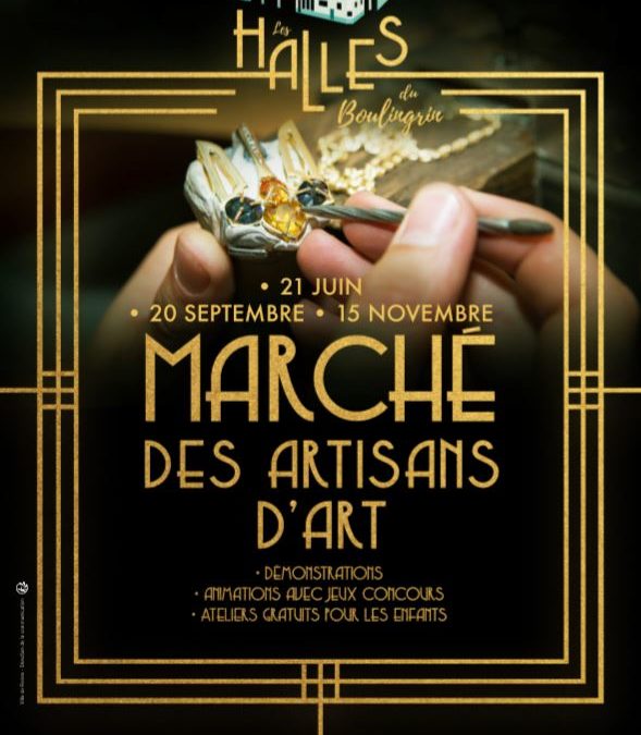 Marché des artisans d’art : reprise le 21 juin